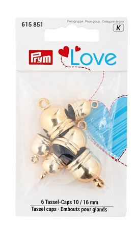 Kaplíky na střapce PRYM LOVE zlaté