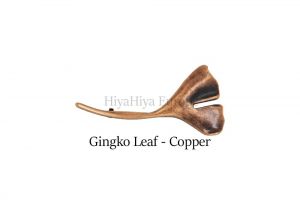 Shawl Pins Copper Ginkgo / oděvní spona