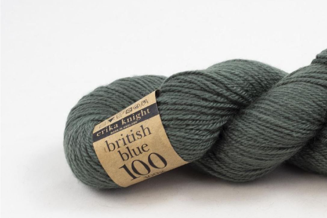 BRITISH BLUE WOOL 100 609 Shrub Erika Knight