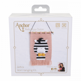 Wall Hanging - Zebra in Baby Pure Cotton Anchor