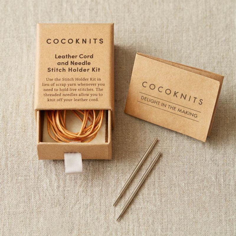 CocoKnits Leather Cord and Needle Stitch Holder Kit