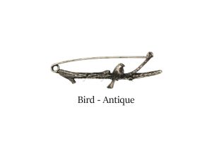 Shawl Pins Antique Bird - oděvní spona