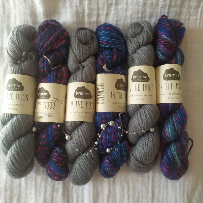 Balíček 4 - In the Mood surprise UNI a COLOR Kremkre Soul Wool