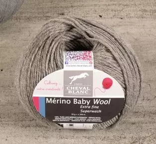 Balíček MÉRINO BABY WOOL 058 Flanelle Cheval Blanc
