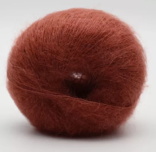 BC GARN Kid Cotton 05 Marsala Grey