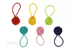 HiyaHiya - Colourful Yarn Ball Stitch Markers / značky ok