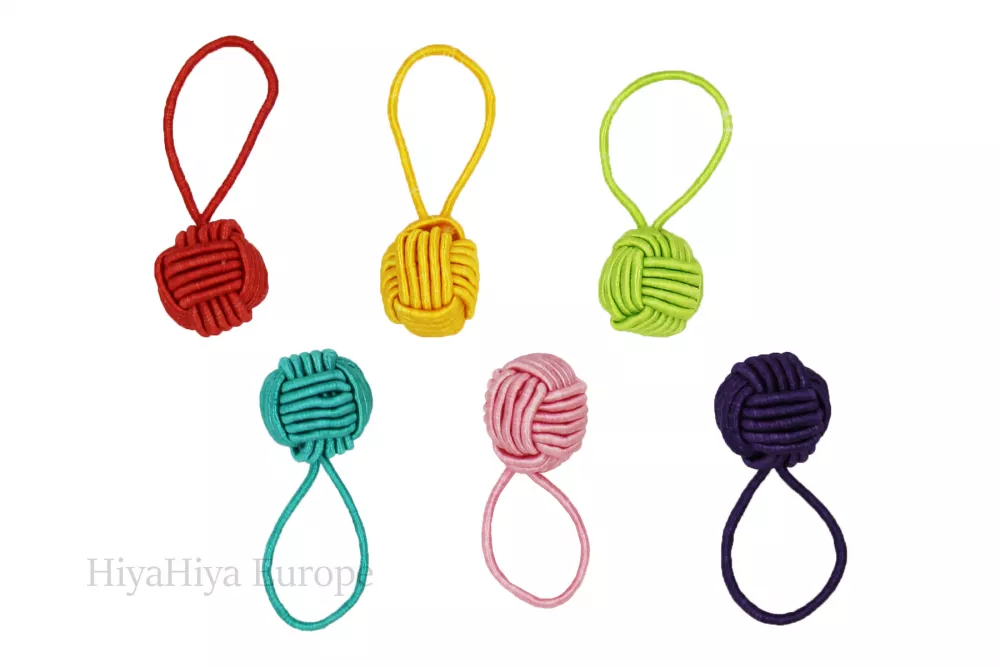HiyaHiya - Colourful Yarn Ball Stitch Markers / značky ok