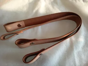 KOMPONENTY NA KABELKY / Kožená ucha odepínací (patent) 50 cm 2 ks